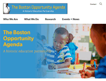 Tablet Screenshot of bostonopportunityagenda.org